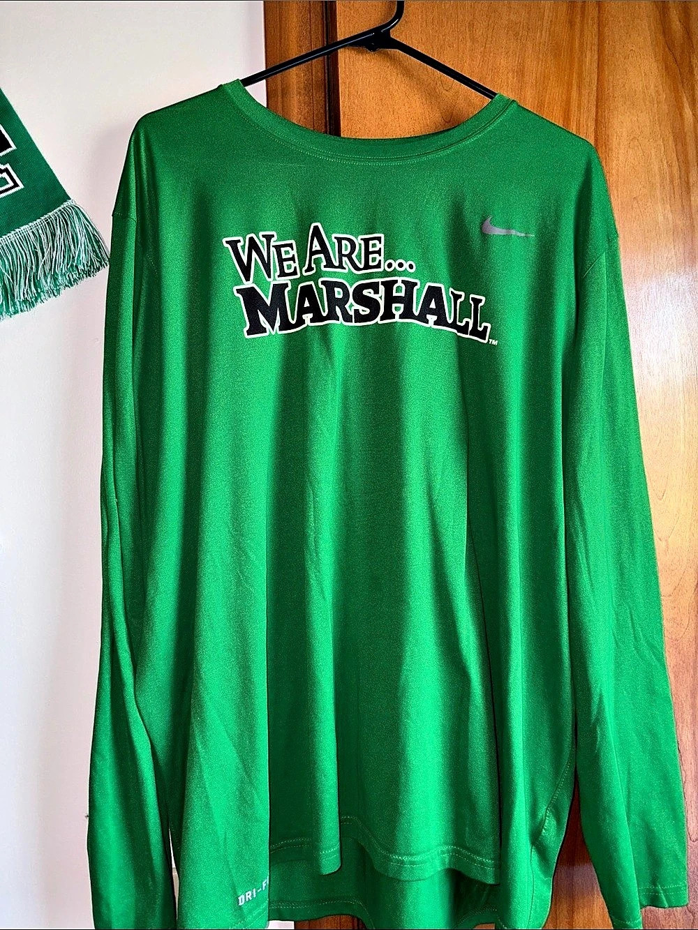 Nike Dri-FIT We Are Marshall Long Sleeve Tee Green 3XL
